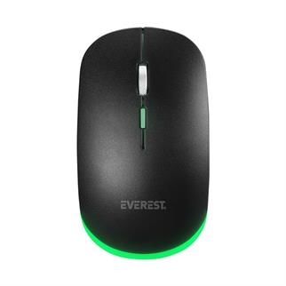 EVERST Q TR KM-1500 Siyah Kablosuz Rainbow Aydınlatmalı Q Multimedia Klavye + Mouse Set