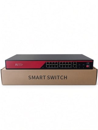 EZCOOL EZ-16PSX-SFP 16 PORT 16FE+2GE+2SFP 240W GİGABİT POE SWİTCH