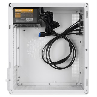 Everest K250 PEAK 250W MICRO PSU Beyaz USB3.0+USB2.0+TYPE-C+HD AUDIO Kompakt Mid-T PC Kasası