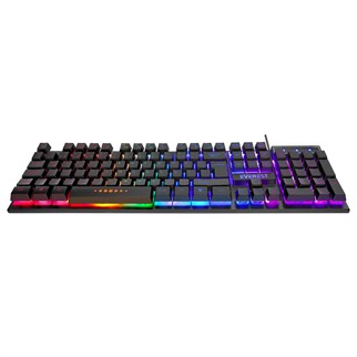 Everest KB-24 Siyah Rainbow Q Membrane Oyuncu Klavyesi