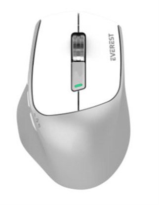 Everest SM-BT24 Usb Metalik Beyaz 2in1 Bluetooth ve 2.4GHz Kablosuz Mouse
