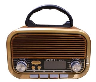 Everton RT-723 Dijital Göstergeli Şarjlı Nostaljik Radyo (AM-FM-SW Wıth BT-USB-TF )