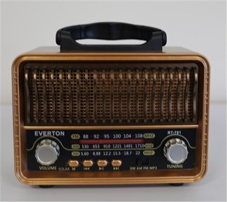 Everton Rt-751 -Fm-Am-Sw-Usb-Tf Card-Aux Nostaljik Radyo Solar (Güneş Paneli)