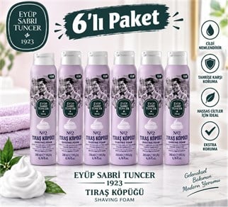 Eyüp Sabri Tuncer Tıraş Köpüğü No:2 - 200 ml 6lı Paket
