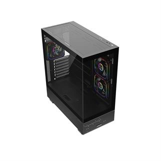 FAZEON F17 750W 80PLUS BRONZE 3x120mm ARGB Fanlı ATX Siyah Bilgisayar Kasası