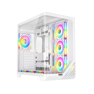 FAZEON F3 750W 80+ BRONZE ARGB ATX Gamıng Pc Kasa Beyaz