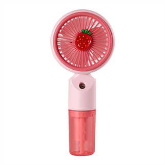 FENY FN-F50, PEMBE, 3 Kademeli Hız, Buharlı Ferahlık, Elde Kullanım, Dahili 800mAh Bataryalı, Type-C Şarj Girişli, Vantilatör