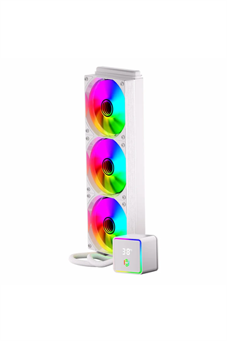 FRISBY 360MM FCL-360W ARGB AM5-1851p Sıvı Soğutmalı İşlemci Fanı Beyaz