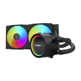 FSP AE24-B, 240mm, ARGB, 2 Fanlı, (LGA1851/1700/1200/AM4/AM5) Uyumlu, CPU Sıvı Soğutma (Siyah)