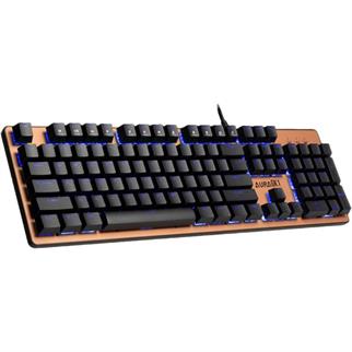 GAMDIAS AURA GK1, USB Kablolu, İngilizce,  Çok Renkli Arka Aydınlatma, Red Mekanik Switch, Bronze Edition, Gaming Klavye