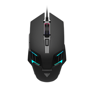 GAMDIAS AURA GS4, Çok Renkli Aydınlatma,  USB Kablolu, 6 Programlanabilir Buton, Gaming Mouse, 3.600 DPI, Siyah