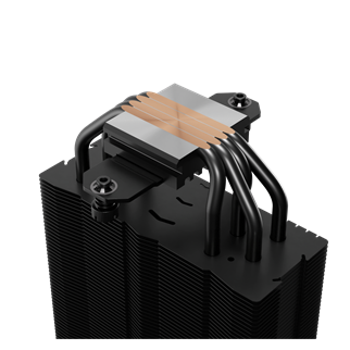 GAMDIAS BOREAS E2-410, Black Edition, 120mm, CPU Kule Tipi Hava Soğutma, Doğrudan Temas Teknolojisine Sahip 4 adet Gelişmiş Bakır Isı Borusu (AMD AM4-AM5 ve INTEL Tüm işlemciler ile uyumlu)
