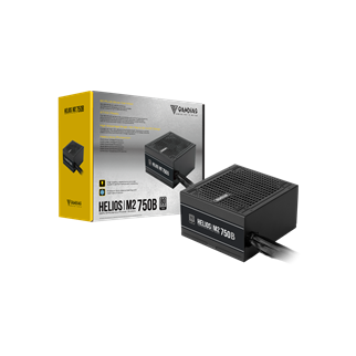 GAMDIAS HELIOS M2-750B, 750W, 80+ Silver, Aktif PFC, GAMING, ATX, Power Supply (PSU)