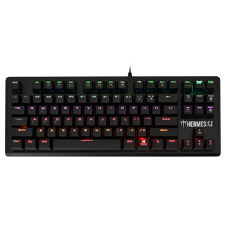 GAMDIAS HERMES-E2, USB Kablolu, İngilizce,  Rainbow Backlight, Blue Mekanik Switch, Gaming Klavye
