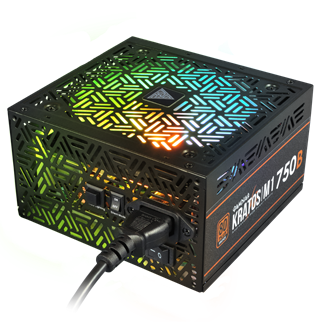 GAMDIAS KRATOS M1-750B, 750W, 80+ Bronze,  Aktif PFC, RGB, GAMING, ATX, Power Supply (PSU)