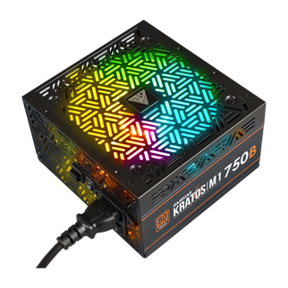 GAMDIAS KRATOS M1-750B, 750W, 80+ Bronze,  Aktif PFC, RGB, GAMING, ATX, Power Supply (PSU)