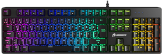 GAMEBOOSTER G24B Enigma Rainbow Aydınlatmalı Red Switch Mekanik Siyah Oyun Klavyesi