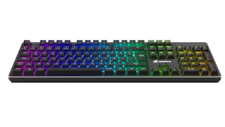 GAMEBOOSTER G24B Enigma Rainbow Aydınlatmalı Red Switch Mekanik Siyah Oyun Klavyesi