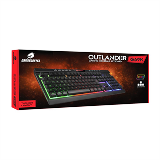 GAMEBOOSTER G69K Outlander Rainbow Aydınlatmalı Membrane Oyun Klavyesi