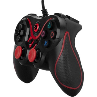 GAMEBOOSTER GB-J38 USB Kablolu Oyun Kolu, Çift Titreşim Motorlu,PC ve PS3 Uyumlu Gamepad