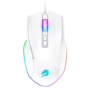 GAMEBOOSTER M16 Myth Yüksek Hassasiyetli Dynamic RGB Aydınlatmalı, Makro Destekli Kablolu Profesyonel Beyaz Oyuncu Mouse
