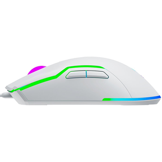 GAMEBOOSTER M18 Inferno 2.4ghz Kablosuz RGB Aydınlatmalı Beyaz Profesyonel Gaming Mouse