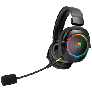 GAMEBOOSTER WBH44  RGB Wireless 2.4G+BT Siyah Oyuncu Kulaklığı