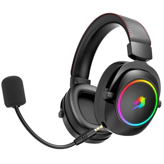 GAMEBOOSTER WBH44  RGB Wireless 2.4G+BT Siyah Oyuncu Kulaklığı