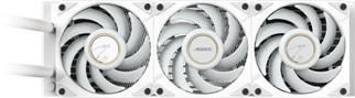 GIGABYTE 360MM LCD AORUS WATERFORCE X II 360 ICE ARGB AM5-1851p Sıvı Soğutmalı İşlemci Fanı Beyaz