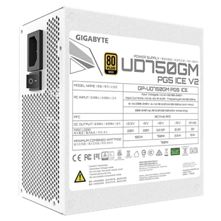 GIGABYTE 750W 80+ GOLD GP-UD750GM PG5 ICE Tam Modüler Power Supply