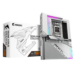 GIGABYTE B650E AORUS STEALTH ICE DDR5 HDMI DP  PCIe 5.0 AM5 ATX BEYAZ