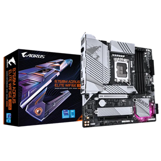 GIGABYTE B760M AORUS ELITE WIFI6E GEN5 DDR5 HDMI-DP TYPEC PCIE 4.0 1851p mATX