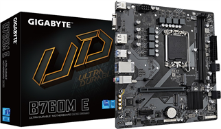 GIGABYTE B760M-E DDR5 HDMI VGA DP PCIe 4.0 16X 1700p mATX