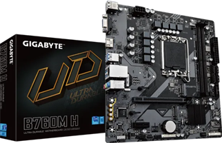 GIGABYTE B760M-H DDR5 VGA-HDMI PCIe 4.0 1700p mATX