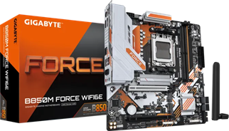 GIGABYTE B850M FORCE WIFI6E DDR5 HDMI-DP TYPEC PCIE 5.0 AM5 mATX