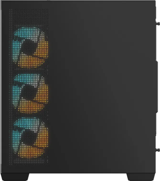 GIGABYTE C500 Panoramic Stealth Ön ve Yan Paneli Temperli Cam 4x ARGB Fanlı Gizli Konnektör Uyumlu Siyah Mid Tower Kasası