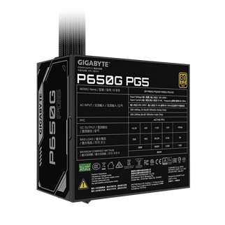 GIGABYTE GP-P650G PG5, 650W, 80+ GOLD, GAMING Power Supply