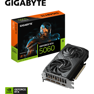 GIGABYTE GV-N5060WF2MAX OCV2-8GD, RTX5060, WINDFORCE MAX OCV2, 8Gb, GDDR7, 128BIT, 2 Fanlı, 1xHDMI, 3xDP, GAMING Ekran KARTI