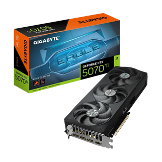 GIGABYTE GV-N507TEAGLE OC-16GD, RTX5070TI, EAGLE OC, 16Gb, GDDR7, 256BIT, 3 Fanlı, 1xHDMI, 3xDP, GAMING Ekran KARTI