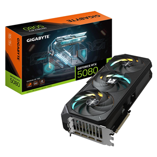GIGABYTE GV-N5080GAMING OC-16GD, RTX5080, GAMING OC, 16Gb, GDDR7,256BIT, 3 Fanlı, 1xHDMI, 3xDP, GAMING Ekran KARTI