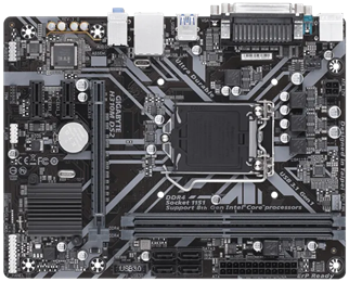 GIGABYTE H310M-DS2 DDR4 PCIe 16X v3.0 1151p v2 mATX