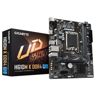 GIGABYTE H610M K DDR4, 2xDDR4, M.2, HDMI, 12-13.14.Nesil, LGA1700 Soket, Anakart