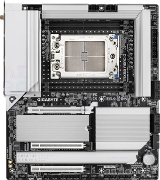 GIGABYTE TRX50 AERO DDR5 ECC RDIMM WIFI7 PCIE 5.0 sTR5 EATX