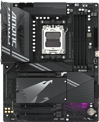 GIGABYTE X870 AORUS ELITE WIFI7 DDR5 HDMI-DP TYPEC PCIE 5.0 AM5 ATX