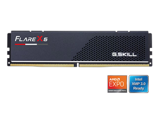 GSKILL 16GB DDR5 6000MHZ CL38 PC RAM / FLARE X5 F5-6000J3848F16GX1-FX5
