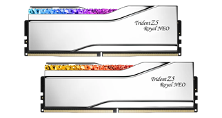 GSKILL 32GB (2X 16GB) DDR5 6000MHZ CL26 DUAL KIT PC RAM TRIDENT Z5 ROYAL NEO SILVER F5-6000J2636H16GX2-TR5NS
