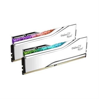 GSKILL 32GB (2X 16GB) DDR5 6400MHZ CL30 RGB DUAL KIT PC RAM TRIDENT Z5 ROYAL SILVER F5-6400J3039G16GX2-TR5S
