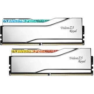 GSKILL 48GB (2X 24GB) DDR5 8400MHZ CL40 RGB DUAL KIT PC RAM TRIDENT Z5 ROYAL SILVER F5-8400J4052G24GX2-TR5S
