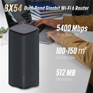 H3C Magic BX54, Tekli Mesh, 5400Mbps, Dual Band, WiFi6, 4Port Gigabit Lan, Geniş kapsama Alanı, Router, Geniş Alan İnternet Ağı Sağlayıcısı