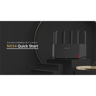 H3C Magic NX54, Dual Band, WiFi 6, 5400Mbps, 4Port GigaBit, 6ad Anten, Masaüstü, Router, Access Point